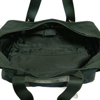 Chanel Handbag Sport Line Black With Repair Marks On Four Corners