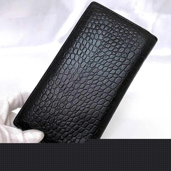 Saint Laurent Folding Long Wallet Ec22840 Black 369303