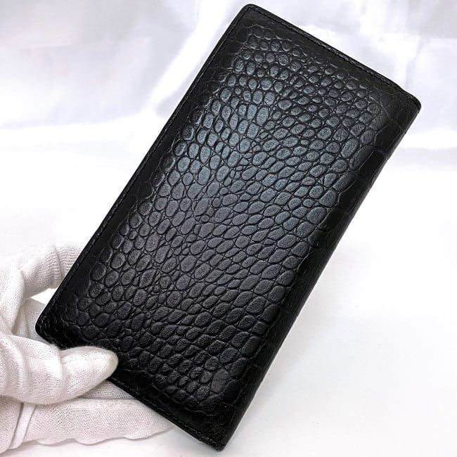 Saint Laurent Folding Long Wallet Ec22840 Black 369303