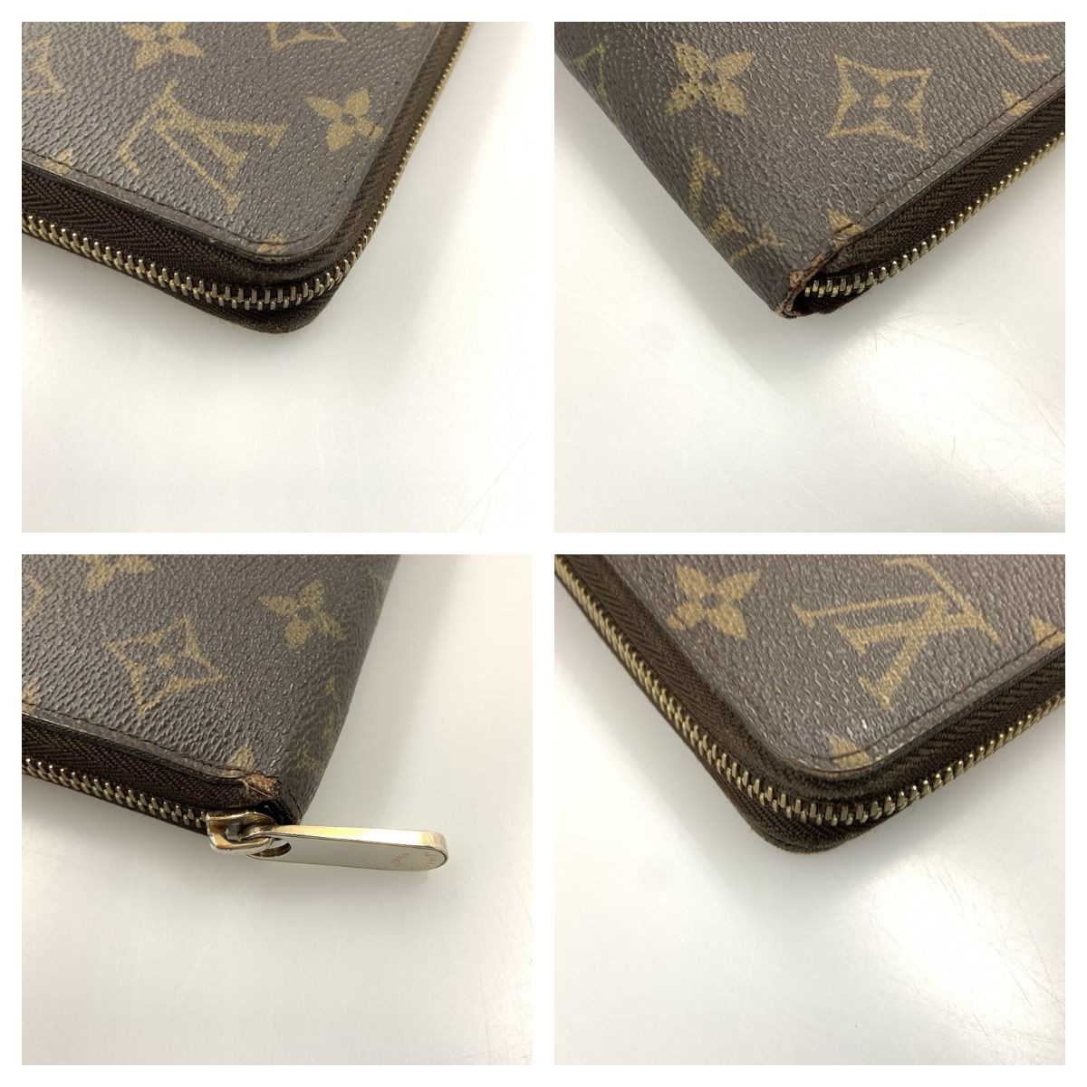 Louis Vuitton Monogram Zippy Wallet Round Zipper Long Wallet M42616 Brown