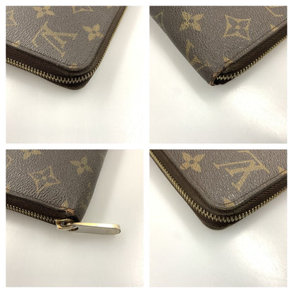 Louis Vuitton Monogram Zippy Wallet Round Zipper Long Wallet M42616 Brown