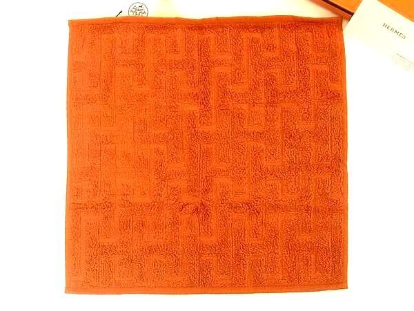 Hermes Stearns 100% Cotton Hand Towel Handkerchief Women Men Orange Az4184