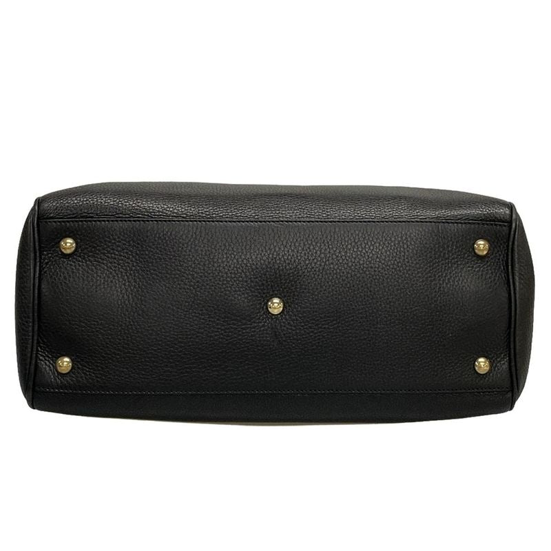 Gucci Bamboo Shopper Tote Bag 323660 Black Leather