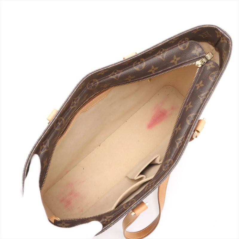 Louis Vuitton Monogram Luko M51155 Leather Tote Bag Shoulder Hand A4 Brown