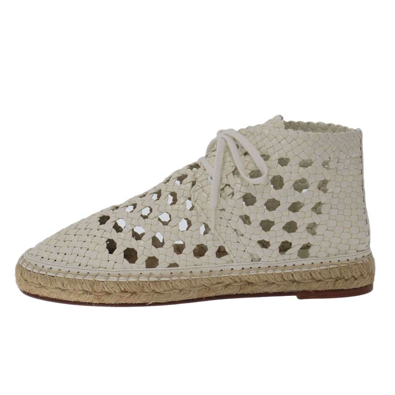 Celine 2017 Resort Espadrille Lace Up Shoes White 37