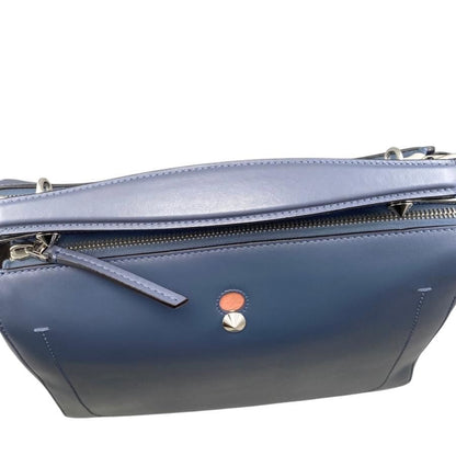 Fendi Handbag Shoulder Bag Dotcom 8bn293 Calf Leather Navy Blue Pink Beige Fendi