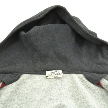Hermes Zip Sweatshirt Hoodie 647610ja82xl Cotton Gray Men 1133 Hermes