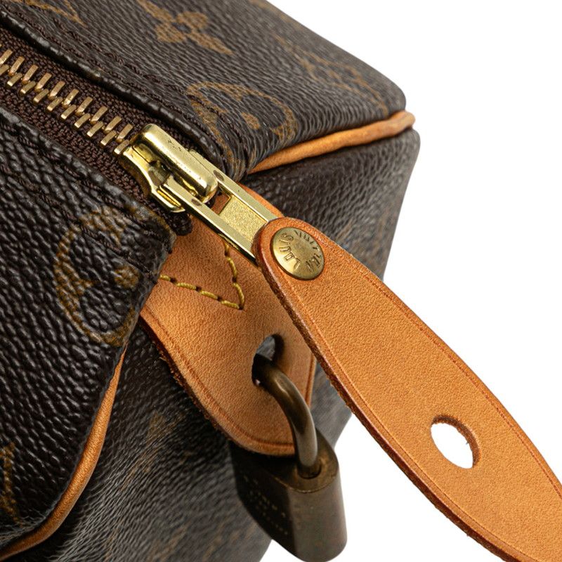 Louis Vuitton Monogram Speedy 25 Mini Boston Bag Handbag M41528 Brown PVC