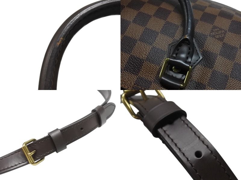 Louis Vuitton Handbag Speedy Bandouliere 30 Brown Damier Canvas Gold — view 7