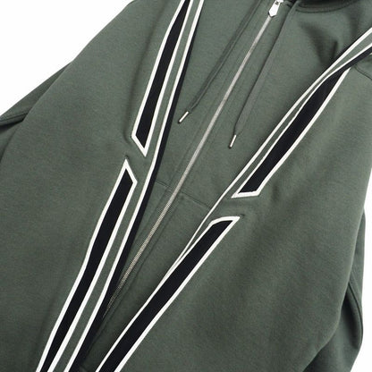 2022awHermes Run H Run H Hoodie Size L Hood Zip Up Hoodie Lined Made In Italy