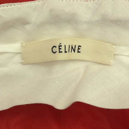 Celine - Phoebe Merino Wool Wide Pants - 40 - Red - Women's