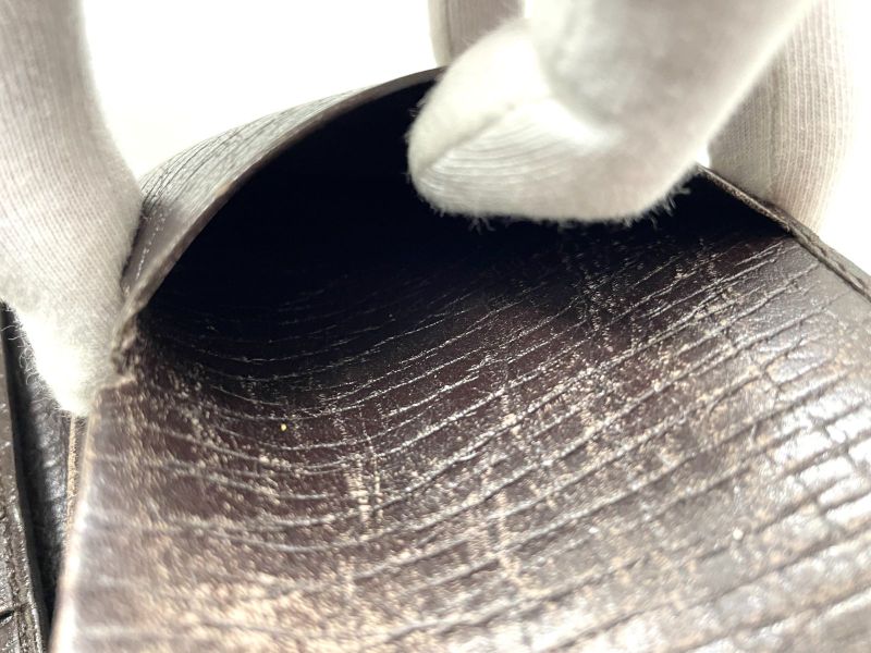 Gucci Interlocking G Logo Leather Long Wallet Billfold 124575 Black Made In