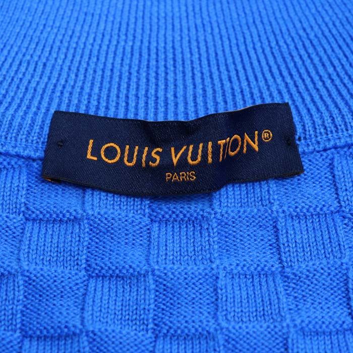 Louis Vuitton Damier Cardigan Blue Rm231q VOR Hjn41w Ca36929 S Men's Preowned