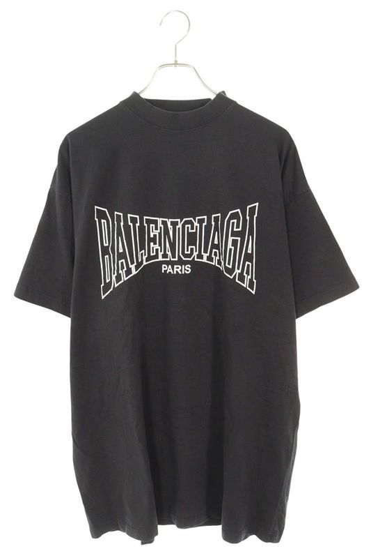 Balenciaga 787349 Trvh5 Oversized Logo Print T-shirt Men's 2