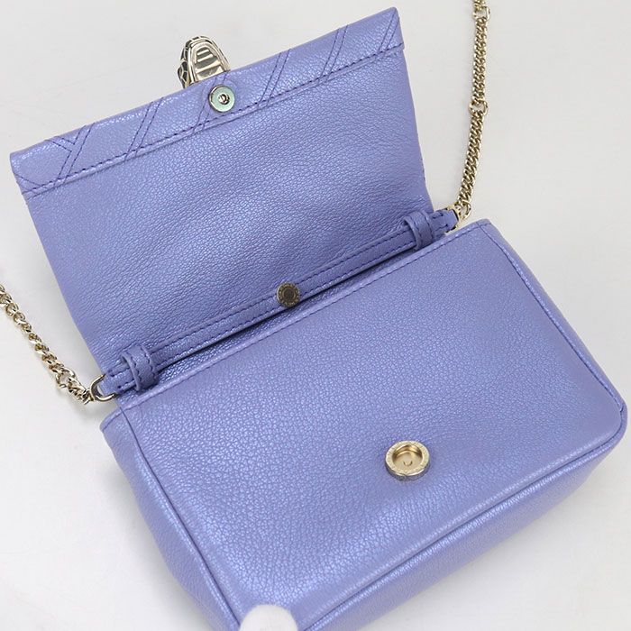 Bvlgari Bulgari Chain Serpenti Forever Crossbody Shoulder Bag Leather Women