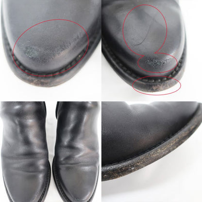 Louis Vuitton Boots Waist Side Line Black Svhardware LV Short Leather