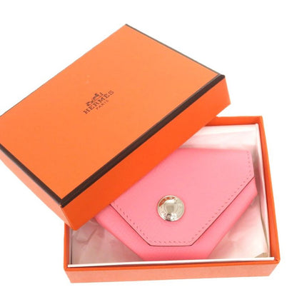 Hermes Le Van Cattle Vaux Epson Rose Confetti Silver Hardware X Engraved Coin