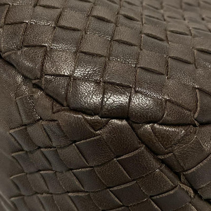 Bottega Veneta Intrecciato Tote Bag 125787 Dark Brown Leather