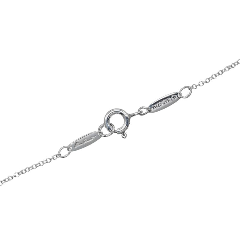 Tiffany & Co Double Teardrop Silver 925 Ladies 5.42g Necklace