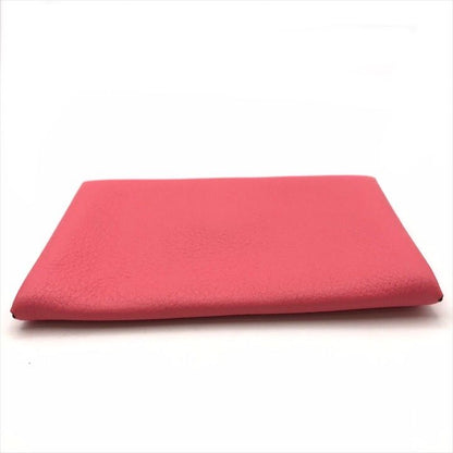 Hermes Calva Coin Case Card Pink Leather