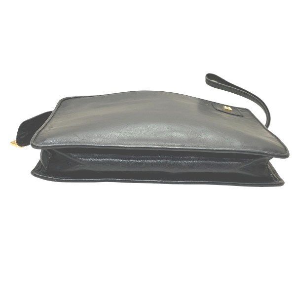 Loewe Black Leather Bag Clutch Bag Second Bag Men's