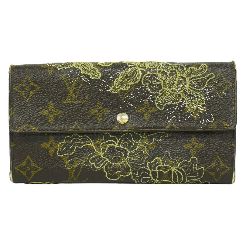 Authentic Louis Vuitton LV Portefeuille Sarah Monogram Dantele Long Wallet