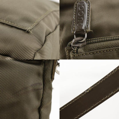 Gucci Bamboo One Shoulder 2WAY 000.2404.0509 Nylon Canvas Khaki Women Shoulder