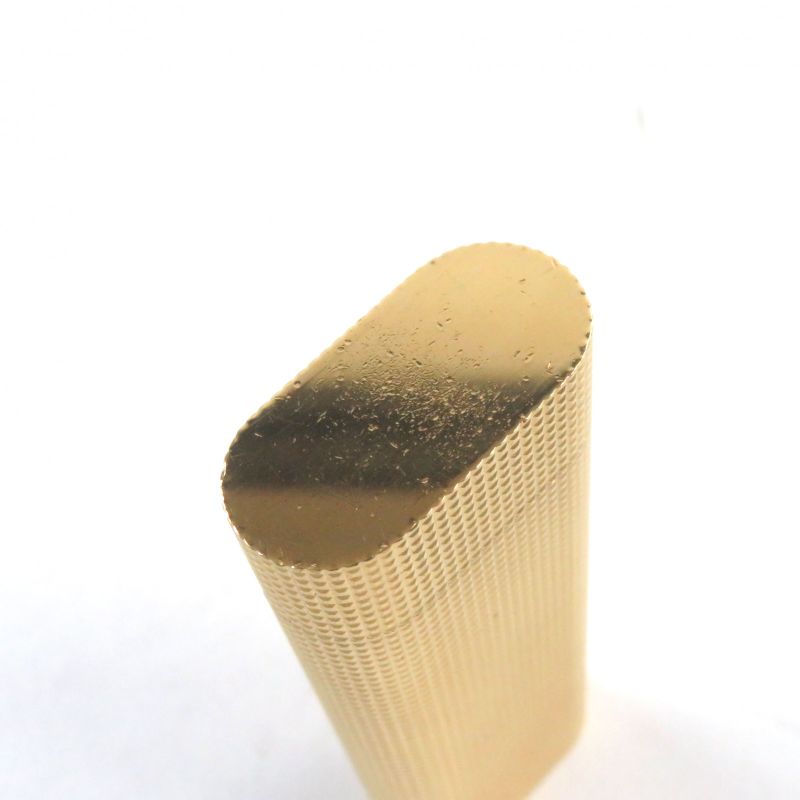 Cartier Diamond Pattern Oval Form Roller Lighter Gold Swiss Made