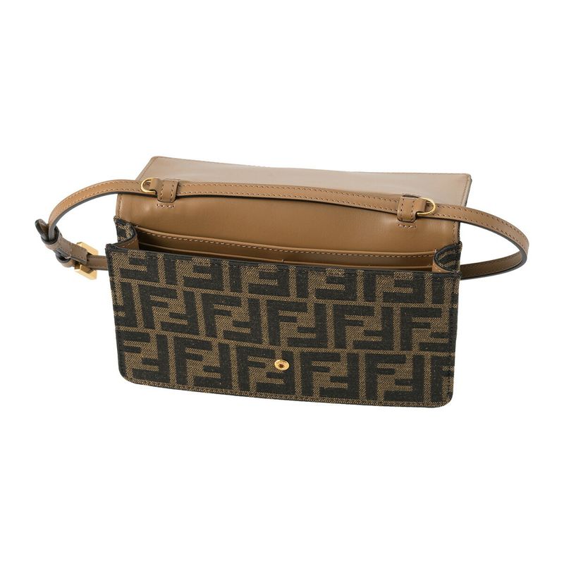 Fendi Shoulder Bag Baguette Brown