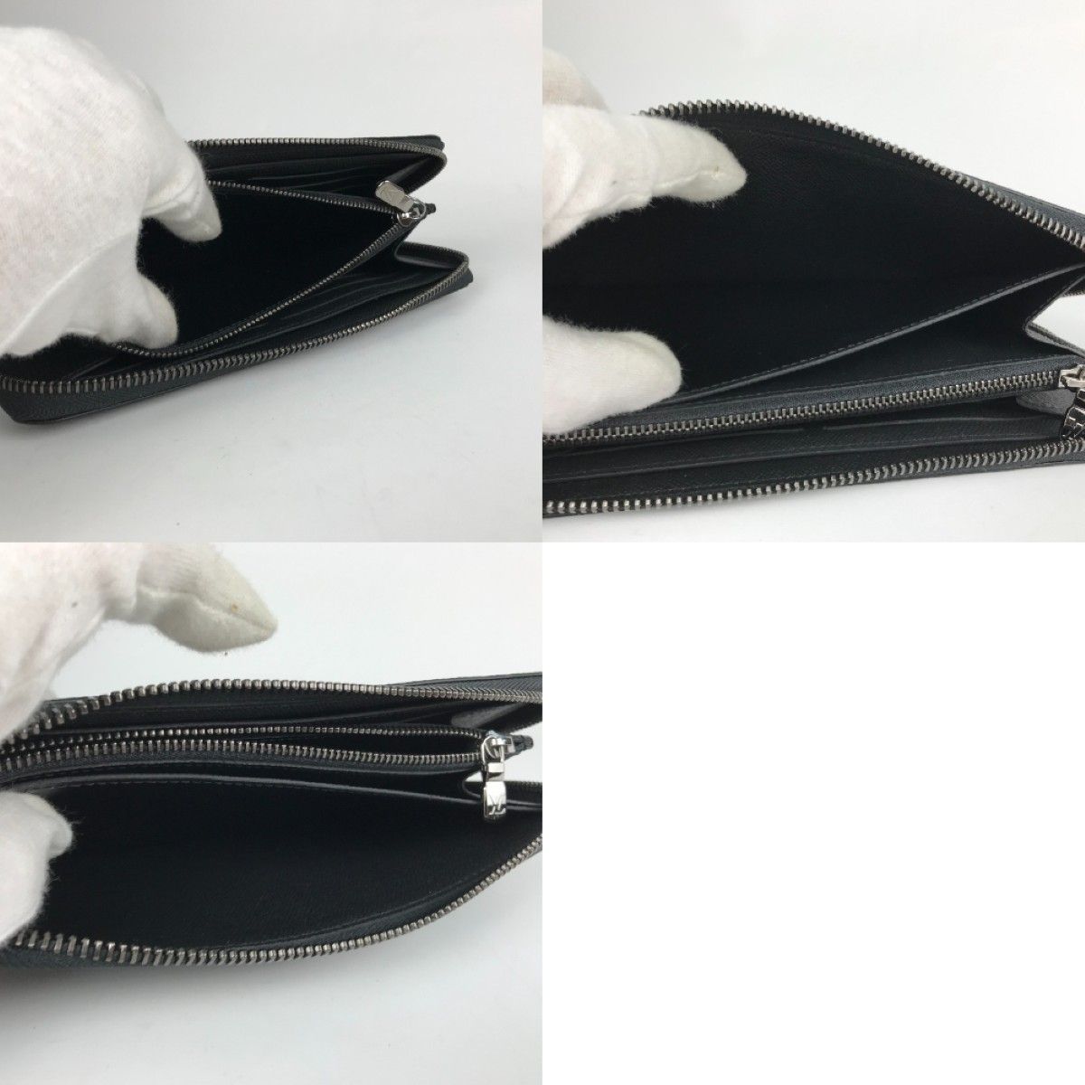 Louis Vuitton Long Wallet Zippy Wallet Monogram Horizontal M11611 Black