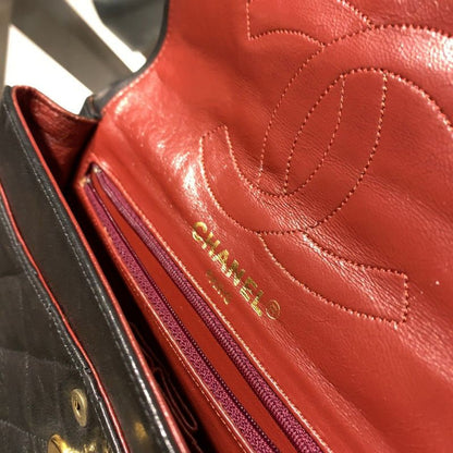 ◎ Authentic Chanel Paris Limited Matelasse Shoulder Bag Chain Black Gold