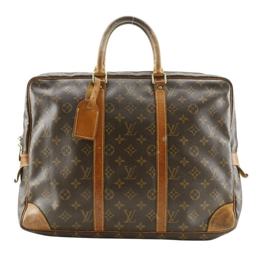 Louis Vuitton Porte Documents Voyage Briefcase M53361 Monogram Canvas Brown