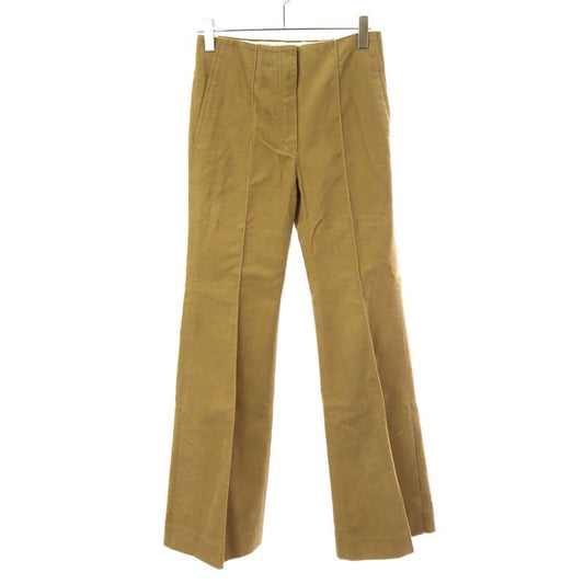 Celine by Phoebe Philo Moleskin Flared Trouser Pants 2 1p57 7116 Beige 36