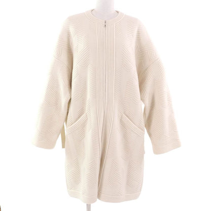 Hermes 23AW 3h2101d4 100% Wool H Motif With Logo Zip Poncho Coat Knit Coat Off