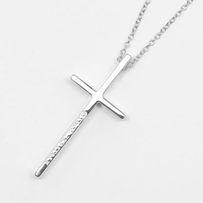 Tiffany & Co Metro Cross 18kwhite Gold Ladies 5.5g Necklace