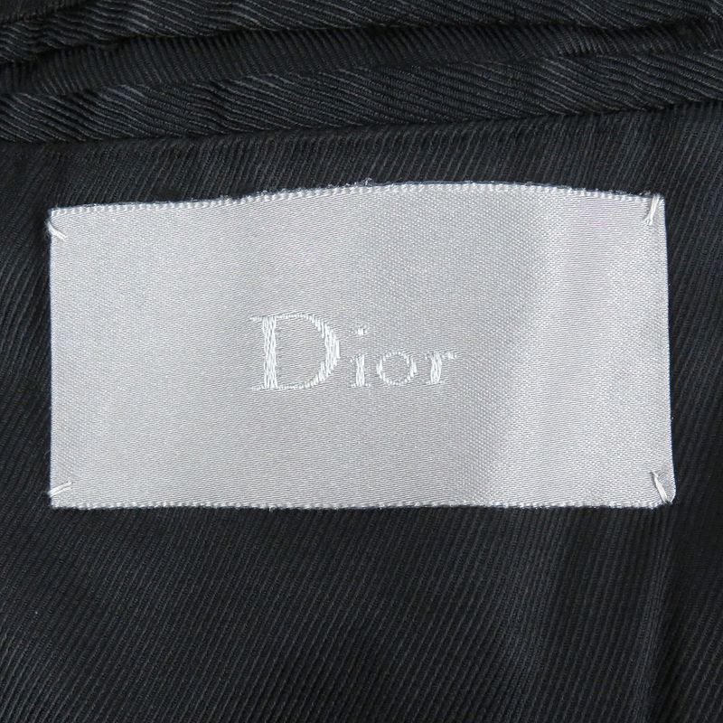 DIOR Homme DIOR Homme 9h313180035 Wool Wrapped Coat Chester Coat Black 44 Made