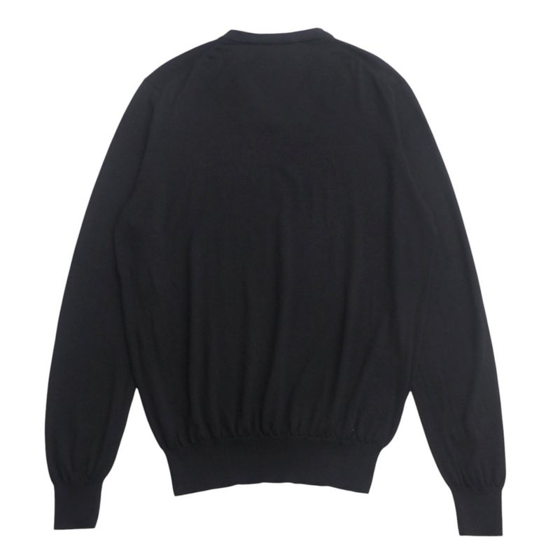 Hermes Sweater Size XL Long Sleeve Knit V-neck Light Hand [recommended] Made In