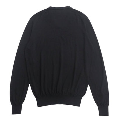 Hermes Sweater Size XL Long Sleeve Knit V-neck Light Hand [recommended] Made In