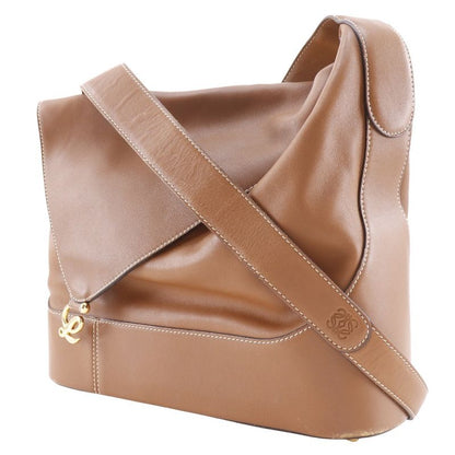 Loewe L Logo Calf Brown Women Shoulder Bag