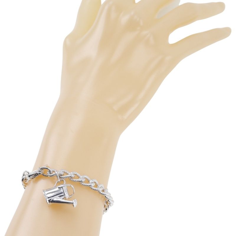 Tiffany & Co Pot Charm With House Design From Back In 925 Silver 29.2g Bracelet