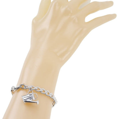 Tiffany & Co Pot Charm With House Design From Back In 925 Silver 29.2g Bracelet