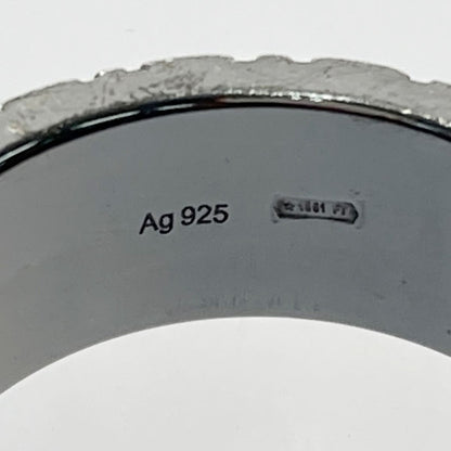 Gucci Diamantiguccissima Ring Silver Ring Sv925 Box and Cloth Bag Included