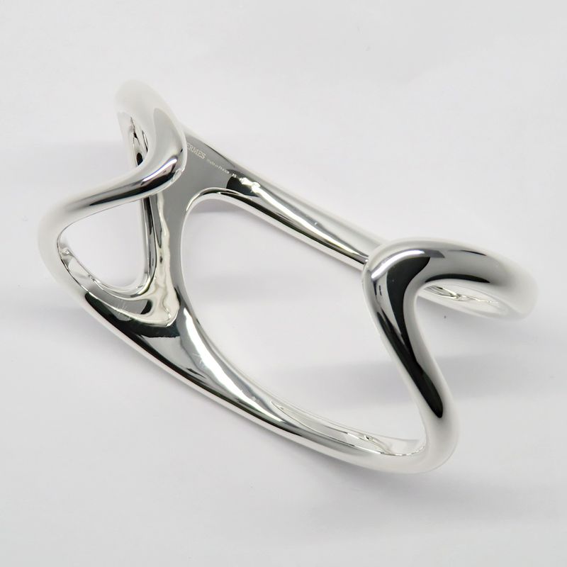 Hermes Bracelet Chaine D'ancre Punk Bangle 15 Ag925 Silver - Manufactur