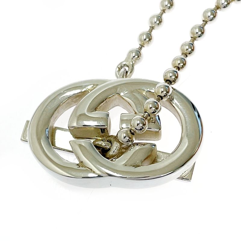 Gucci Silver Interlocking Ball Chain Bracelet with Storage Bag 21.3g 925