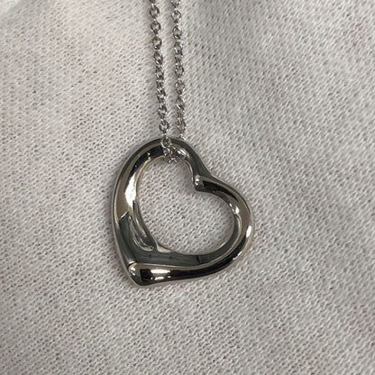 Tiffany & Co Tiffany & Co Necklace 44cm (1732in) Open Heart Platinum 950 Ladies