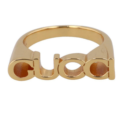 Gucci 773855 Logo Ring Men's M 15.5
