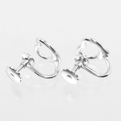 Tiffany & Co Open Heart Silver 925 Ladies 2.5g Earring