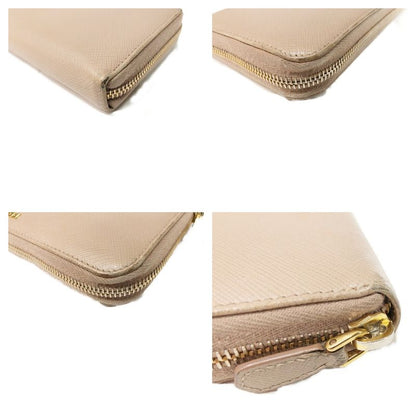 Prada Round Long Wallet Saffiano 1ml506 Pink