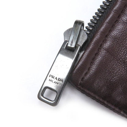 Prada Triangle Logo Triangle Plate Reversible Lamb Leather Bomber Jacket