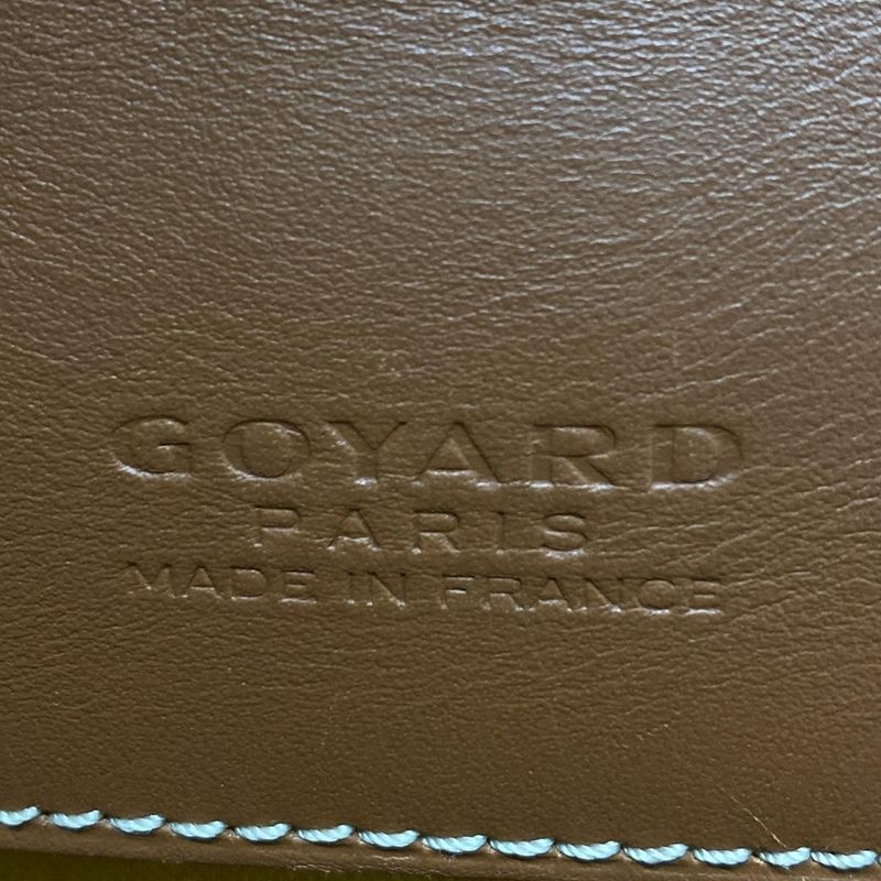 Goyard Shoulder Bag Belvedere 2mm (008in) Black And Brown Leather